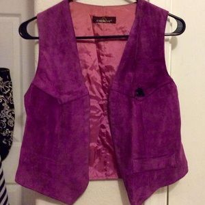 Vintage Jordache Violet Suede Vest